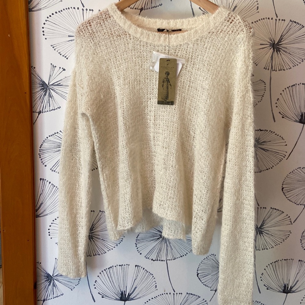 NWT Alpaca Sweater by Peruvian Connection size M
